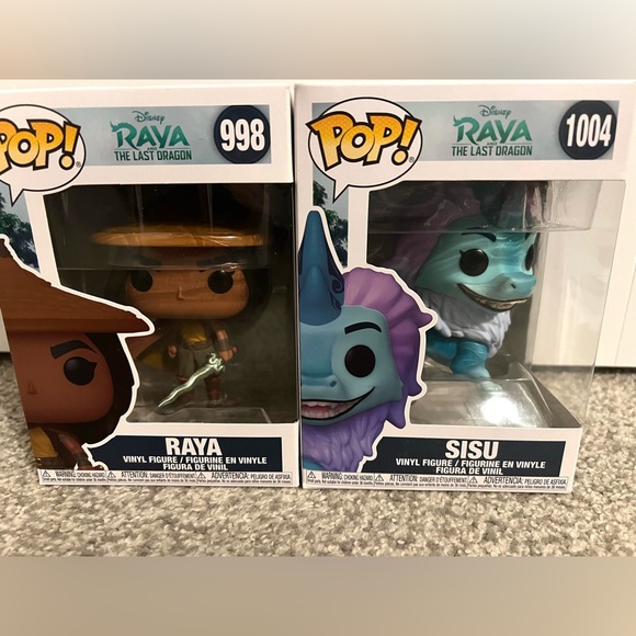 Funko Pop! Disney Raya and the Last Dragon - Raya #998 & Sisu #1004 - Picture 7 of 7